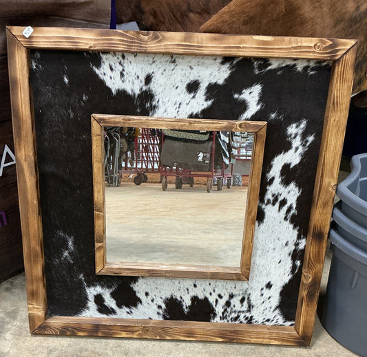 Handmade Cowhide Mirror